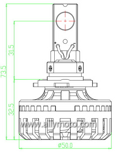 40W LED Headlight A340 9007 40W LED Headlight A340 9007